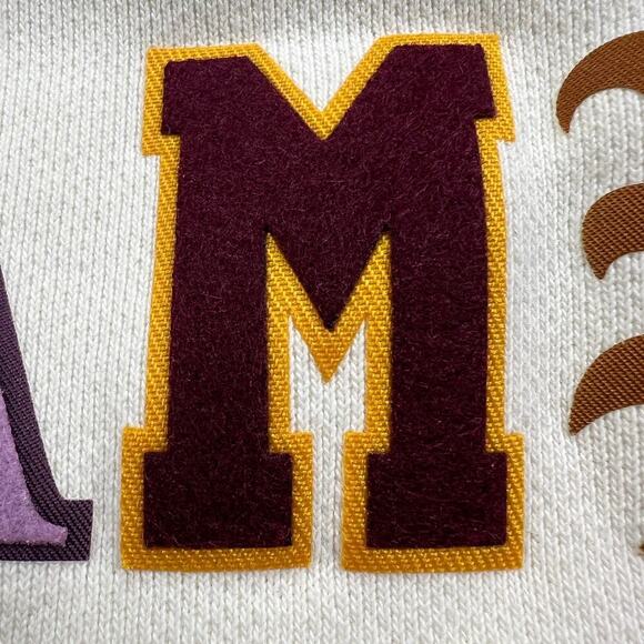 Champion Reverse Weave Jogger Sweat Pant Chalk White Old English Varsity Size M - Picture 10 of 15